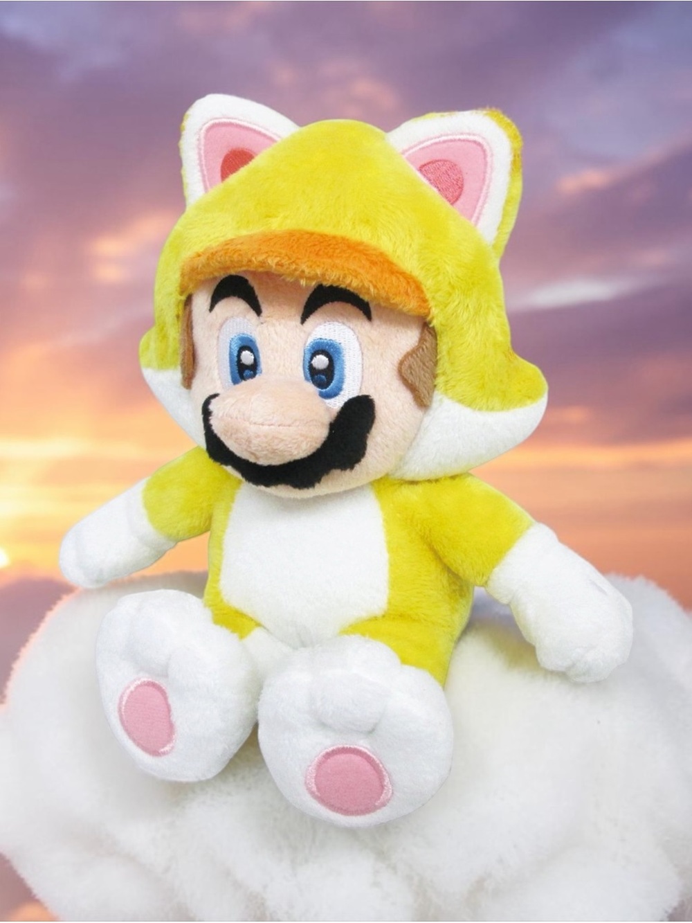 Nintendo Super Mario Yellow Cat Plush Doll Vintage Collectible World Store